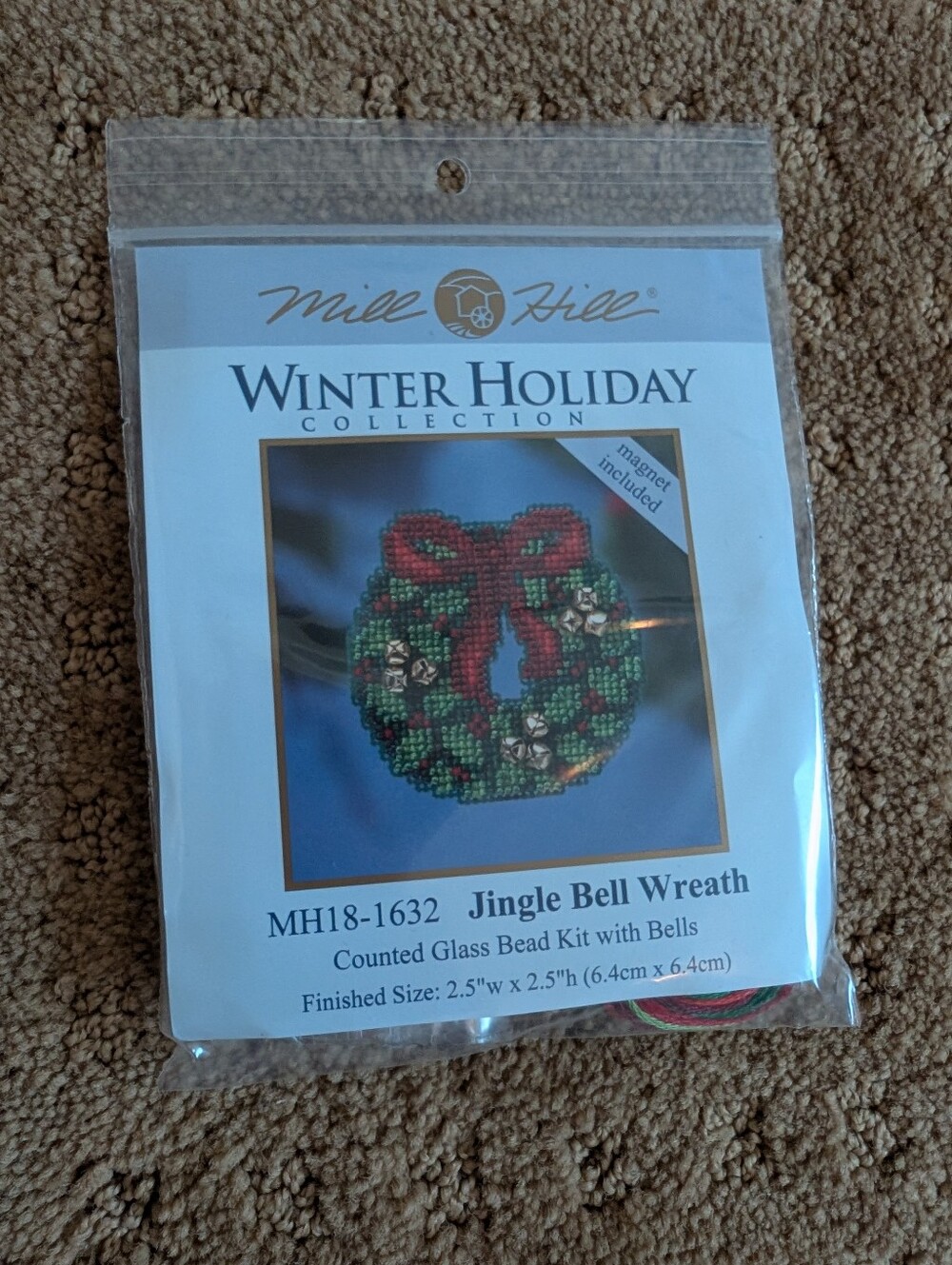 Christmas Wreath Cross Stitch Kit By Mill Hill